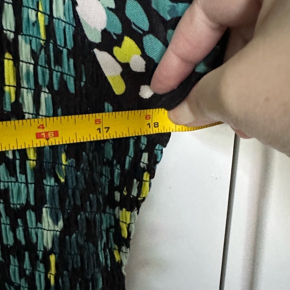 Torrid Black and Green Off-Shoulder Midi Dress - Picture 6 of 9